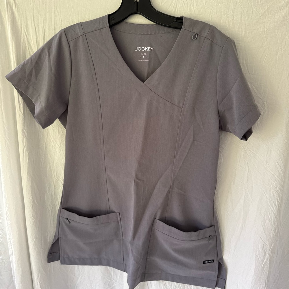 Jockey Women's Gray Scrub Top